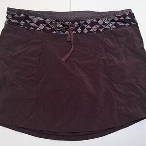 Smartwool Women’s Purple Skort Size Large Merino Wool Hiking Outdoors Travel